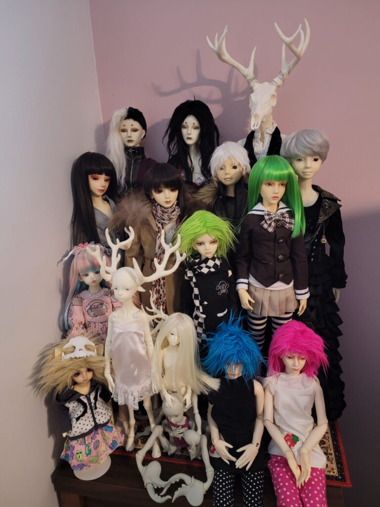 Une partie de la collection BJD de chibi_fluffy